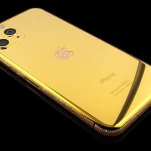 iPhone Ouro 24K e Cristais