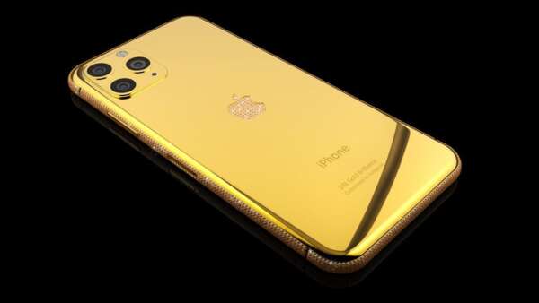 iPhone Ouro 24K e Cristais