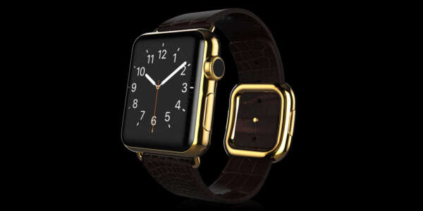 Apple Watch 24K Couro Gold - Imagem 3