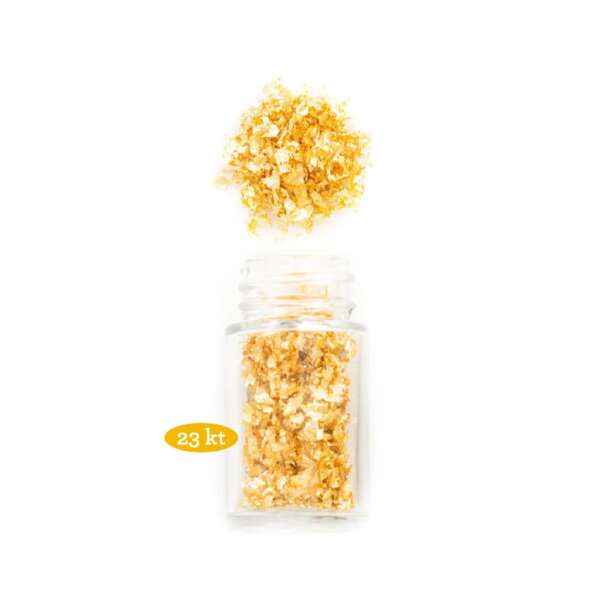 Ouro Comestível 24K Flocos - Pétalas - Pó - Imagem 24