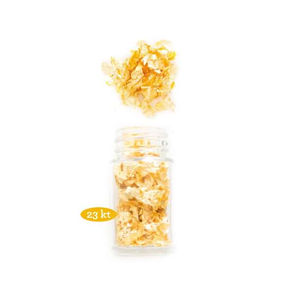 Ouro Comestível 24K Flocos - Pétalas - Pó - Imagem 25